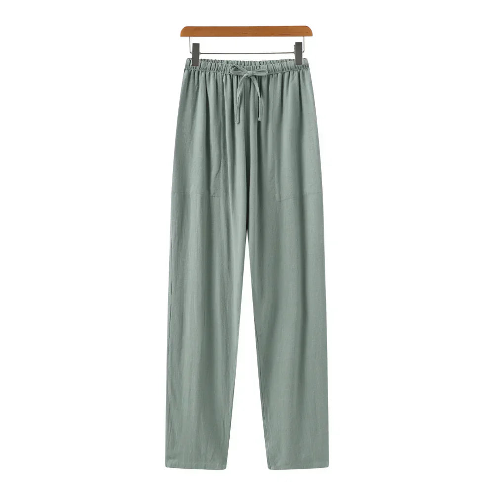 Ovogue-Paris™ | Pantalon slim en lin