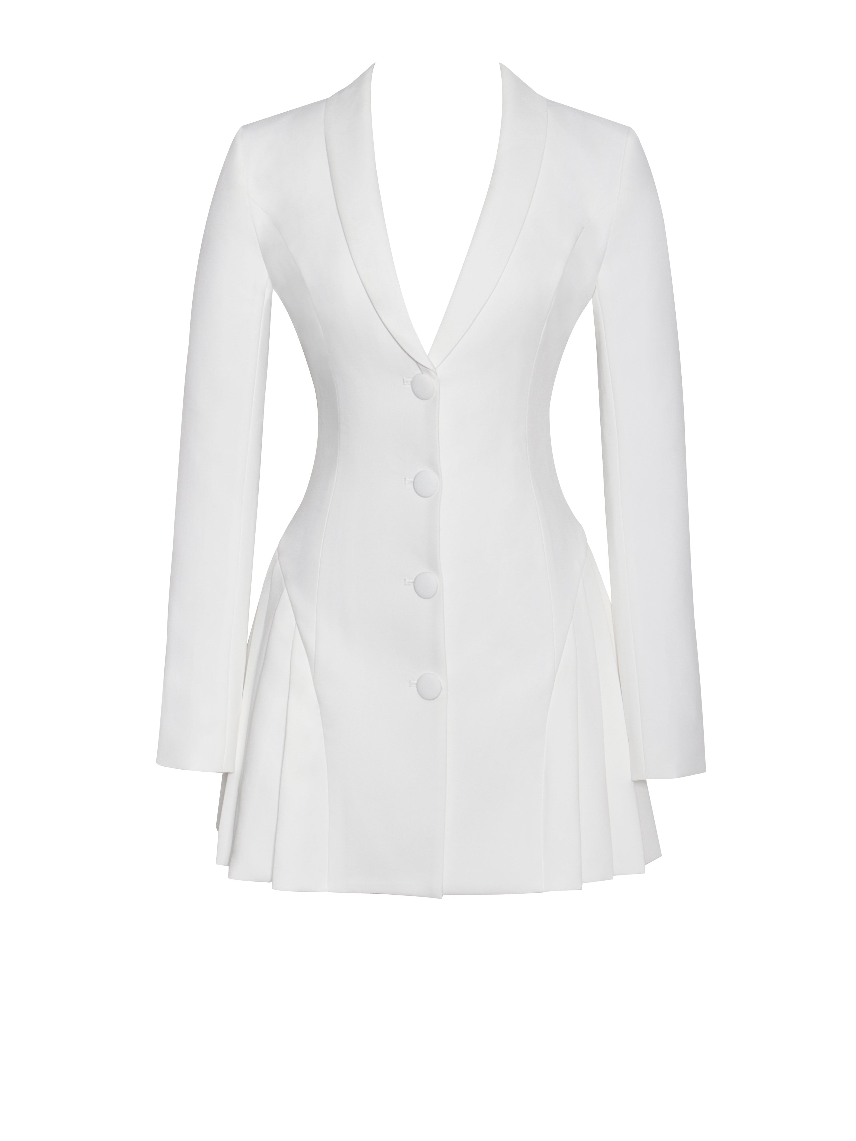 Ovogue-Paris™ | Robe Mini Blazer Blanche