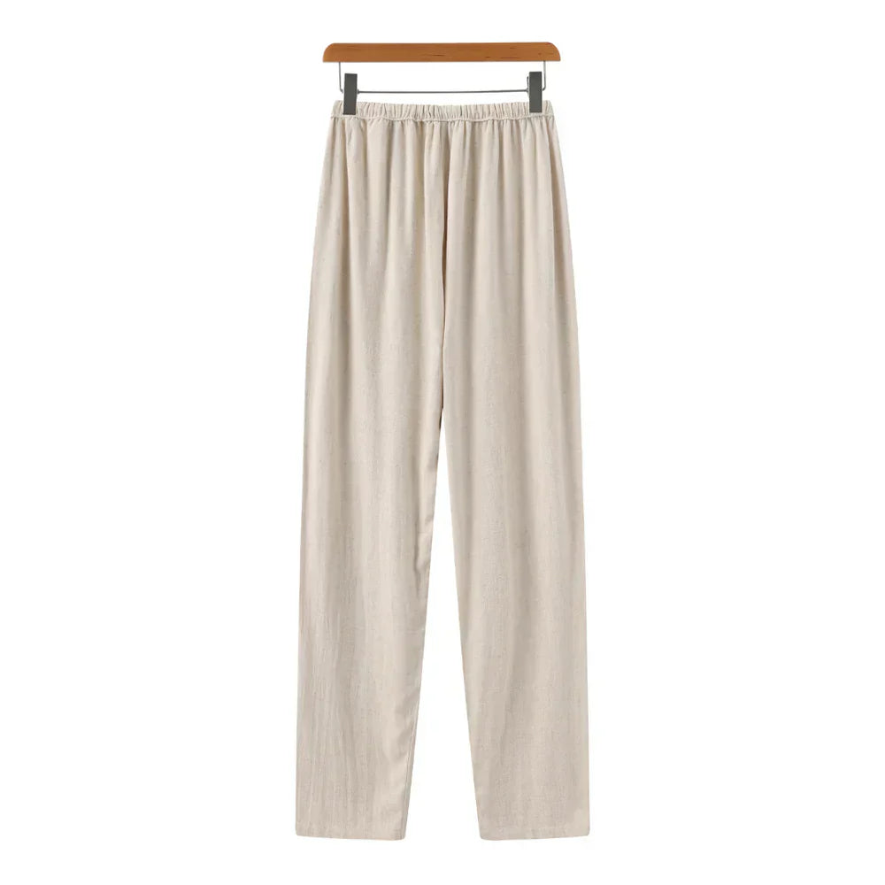 Ovogue-Paris™ | Pantalon slim en lin