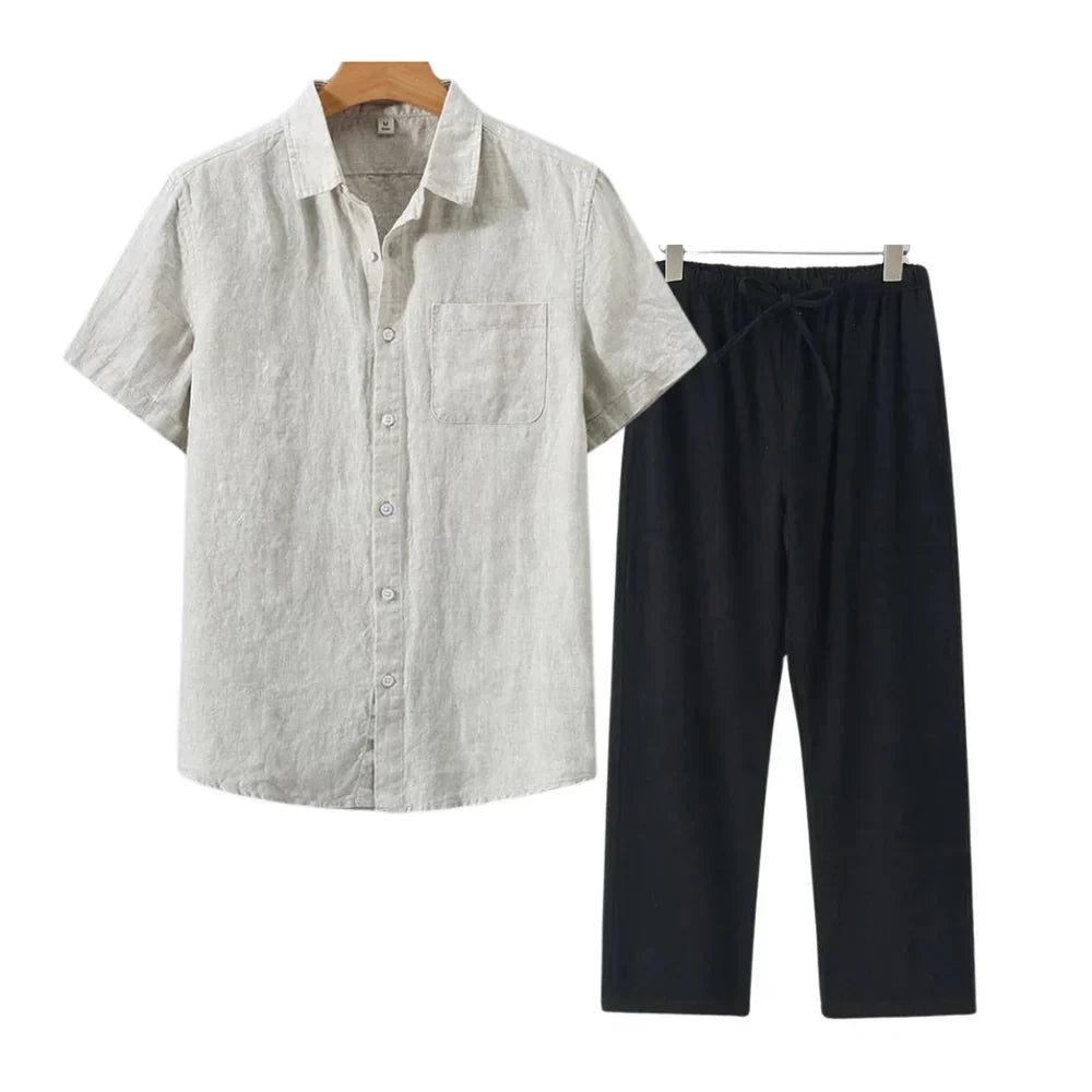 Ovogue-Paris™ | Combo lin manches courtes