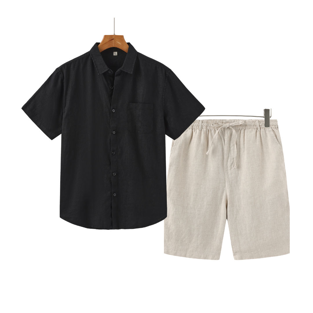 Ovogue-Paris™ | Short Combo en lin