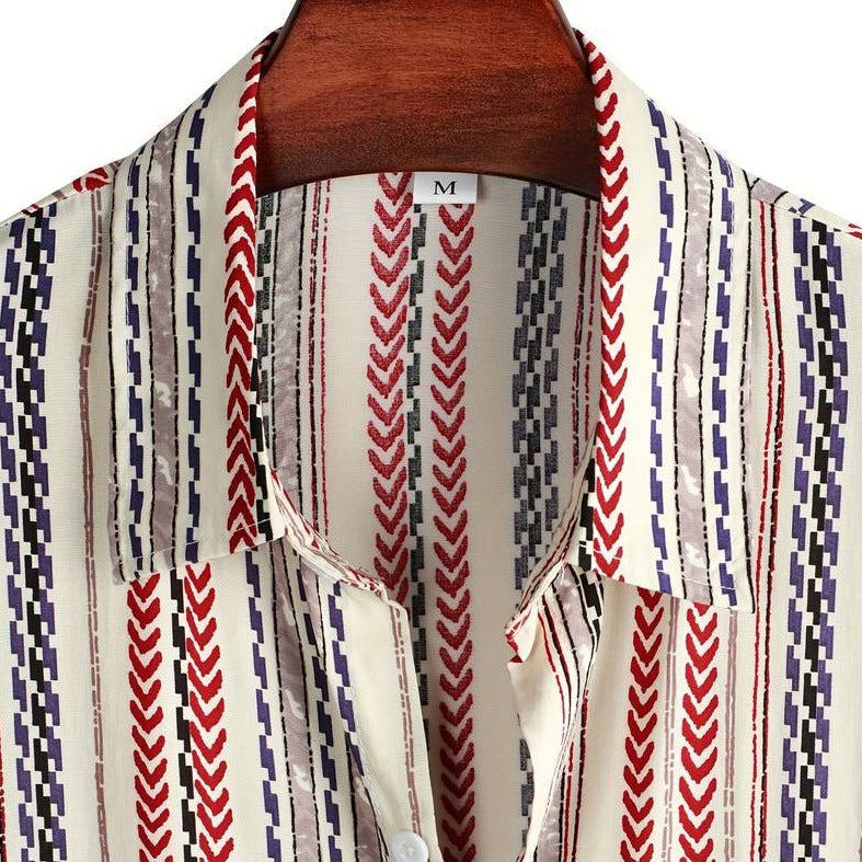 Ovogue-Paris™ | chemise à rayures colorées