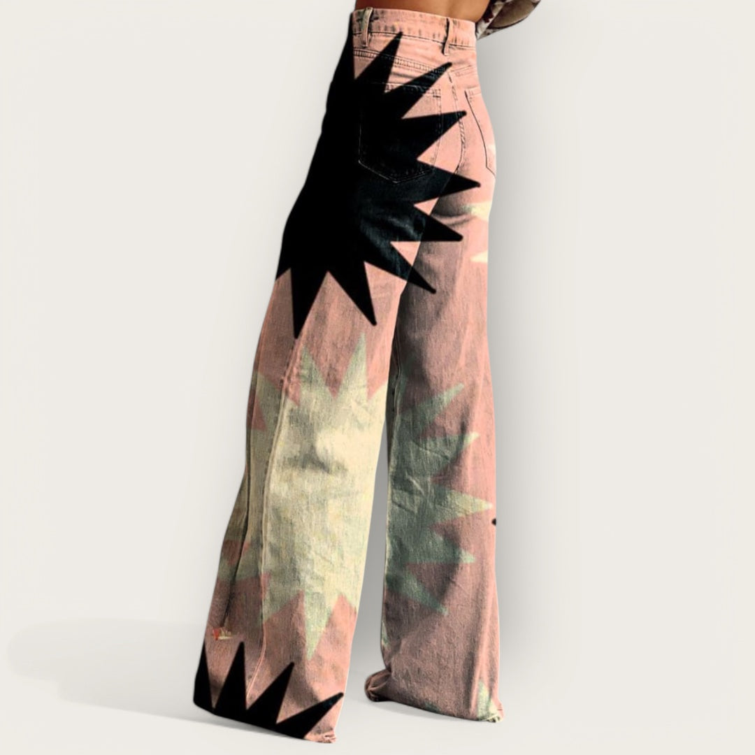 Ovogue-Paris™ | Pantalon large géométrique