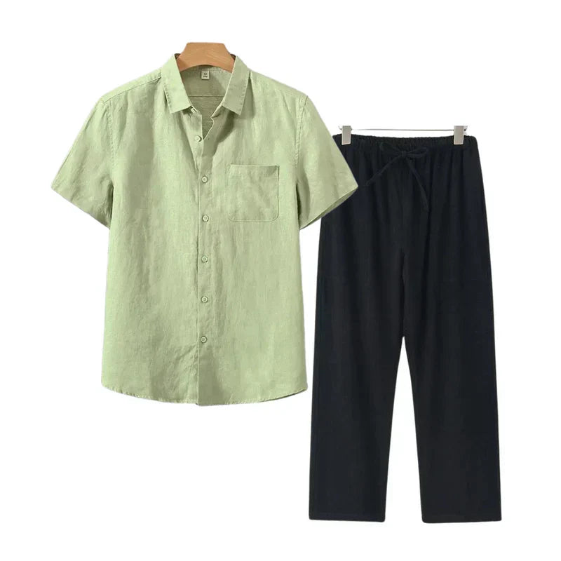 Ovogue-Paris™ | Combo lin manches courtes