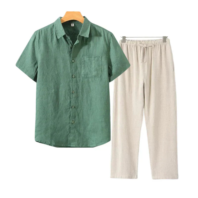 Ovogue-Paris™ | Combo lin manches courtes