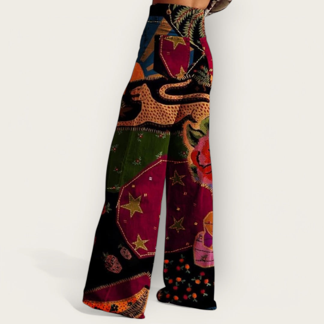 Ovogue-Paris™ | Pantalon boho vintage