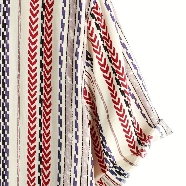 Ovogue-Paris™ | chemise à rayures colorées