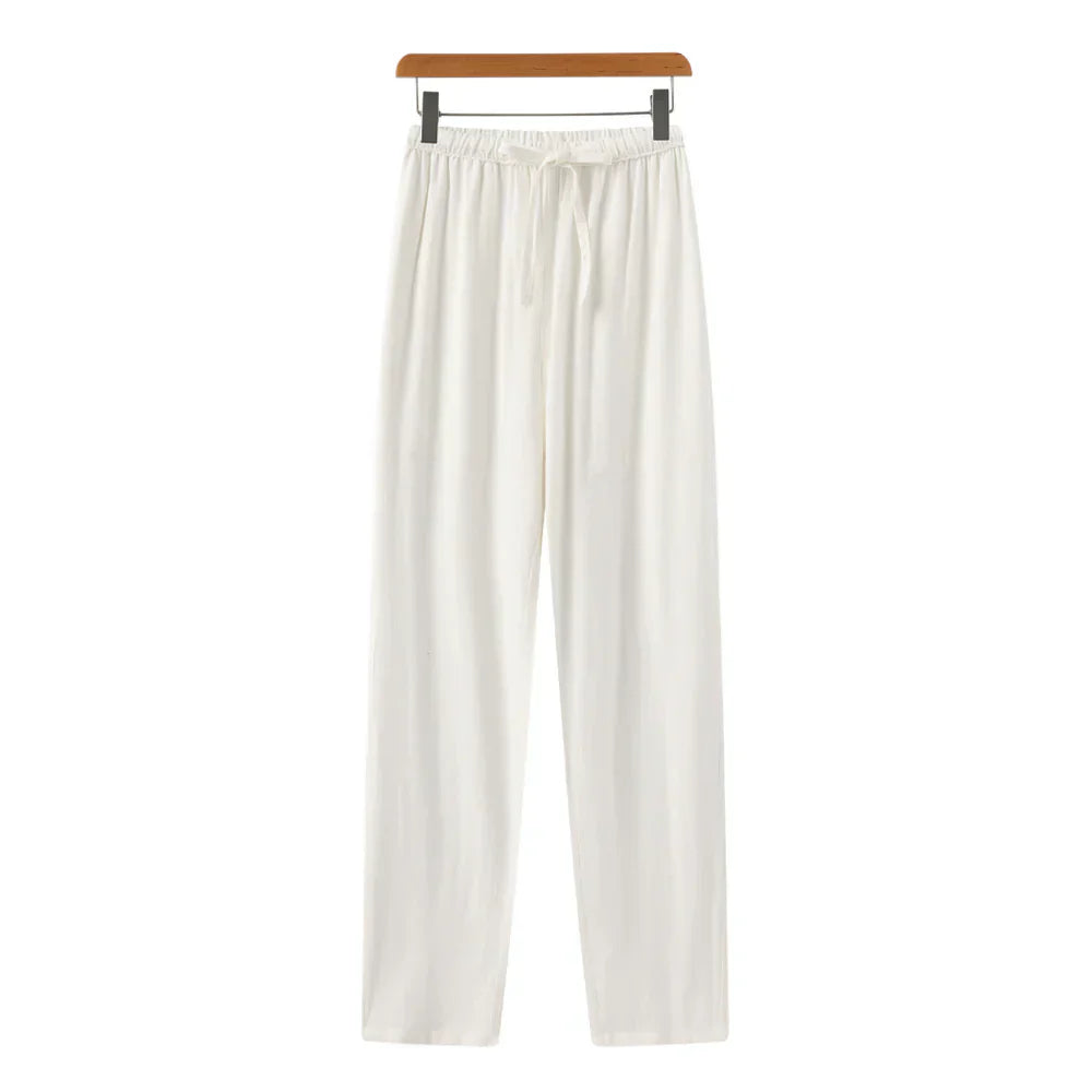 Ovogue-Paris™ | Pantalon slim en lin