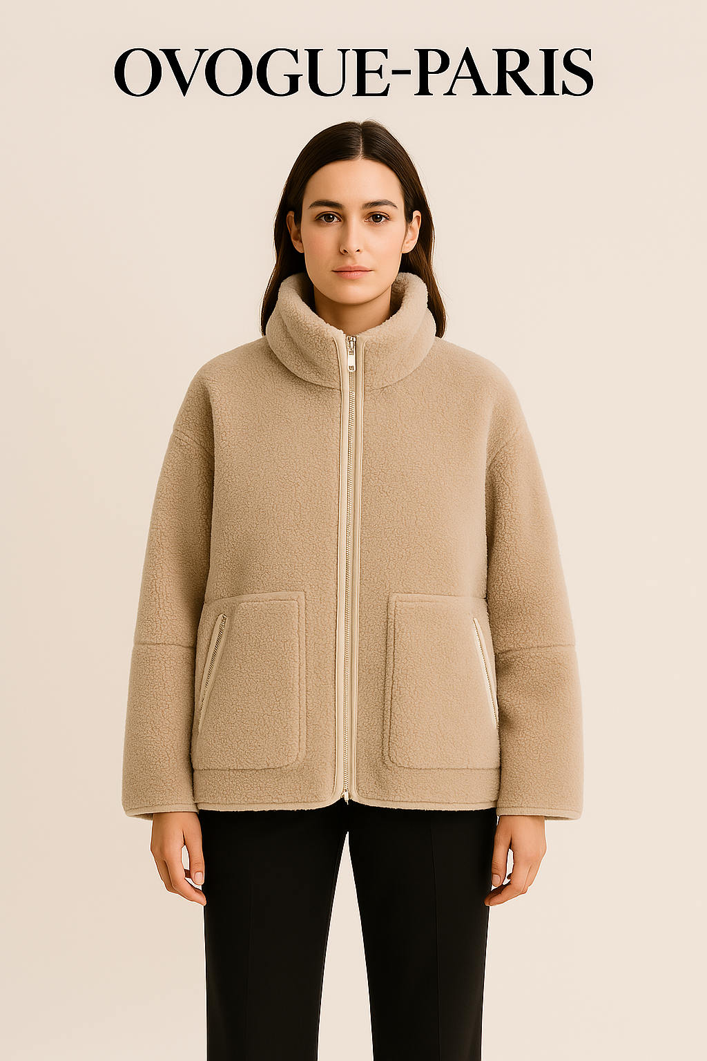 Ovogue-Paris™ | Veste en polaire teddy