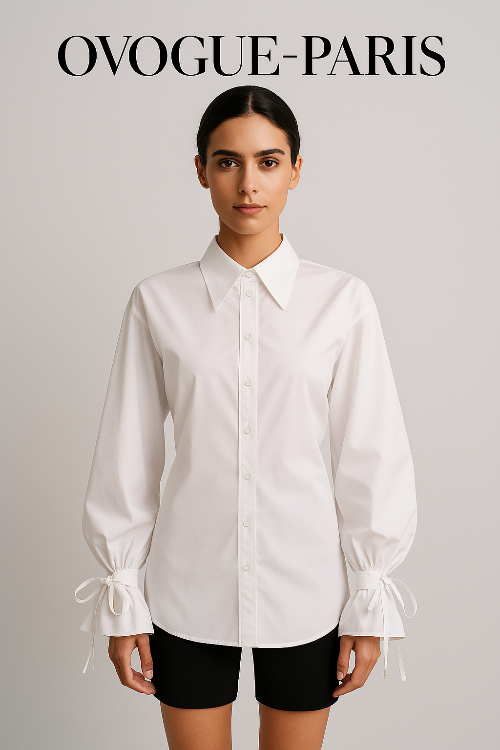 Ovogue-Paris™ | Blouse Avec Collier Déclaratif