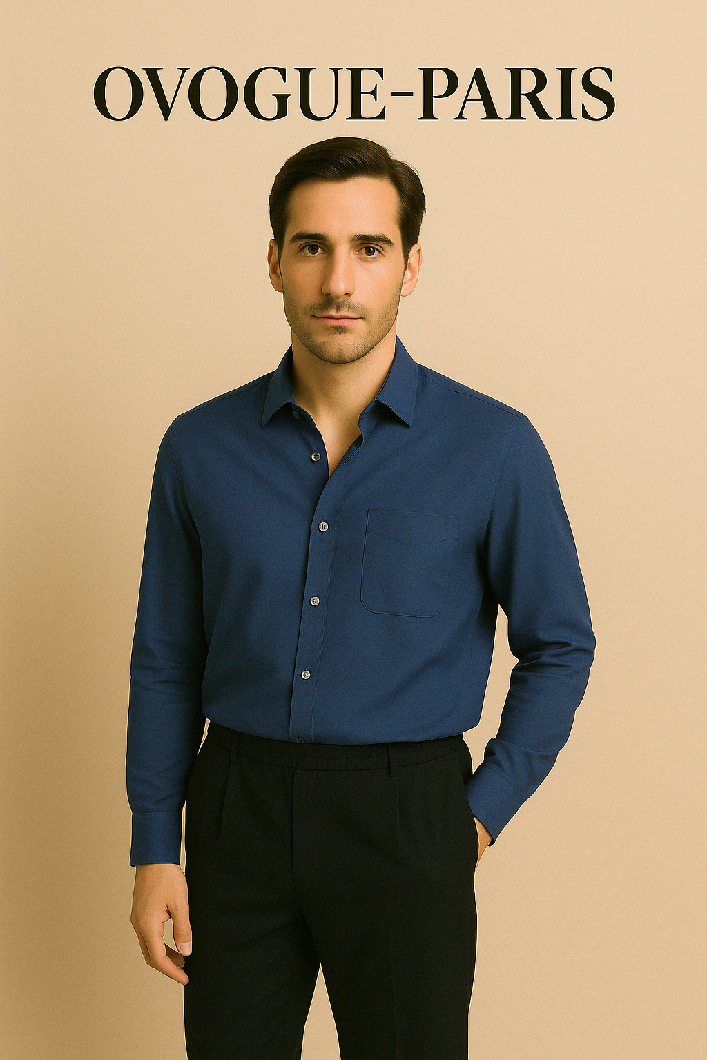 Ovogue-Paris™ | Luxueux ensemble en lin à manches longues