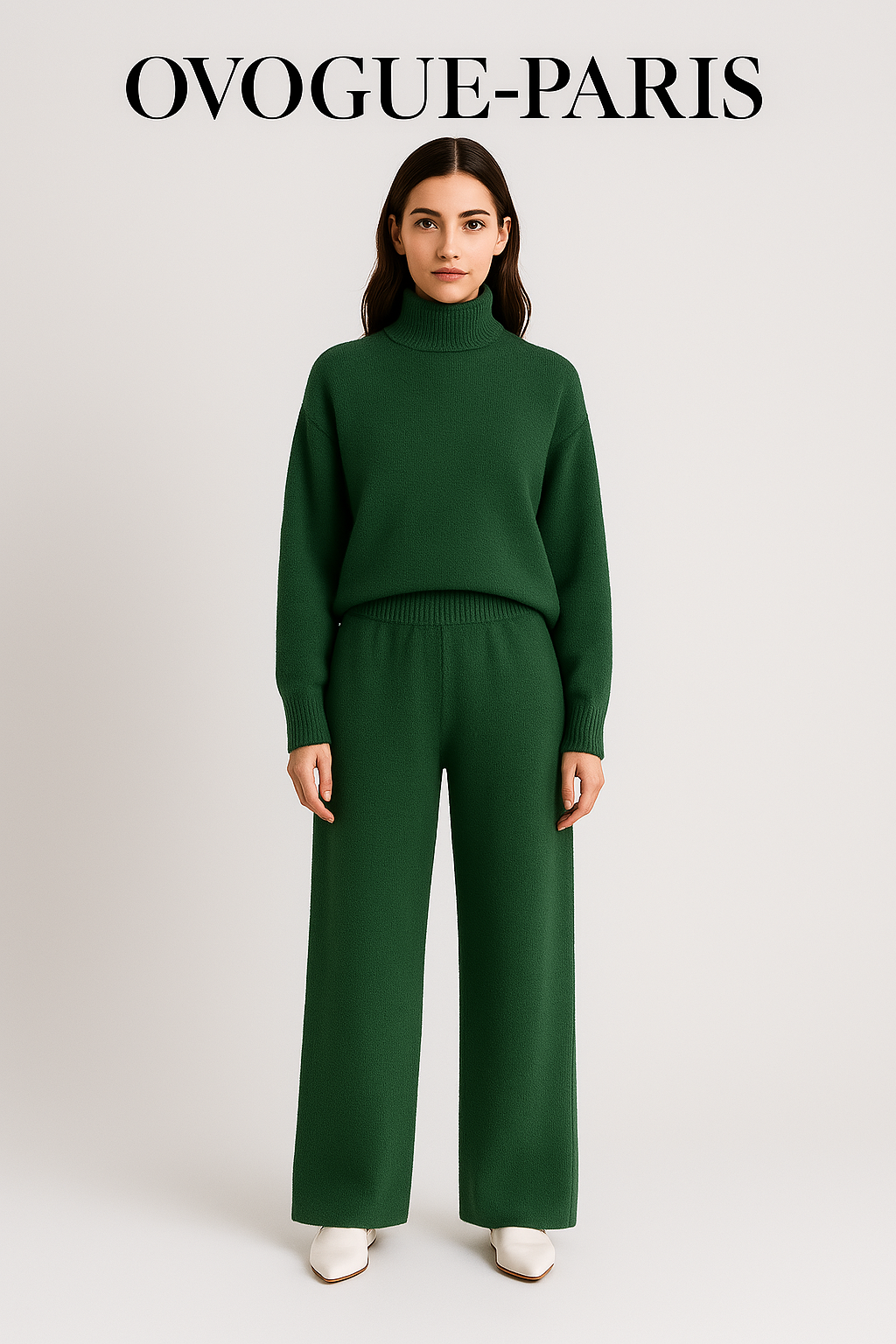 Ovogue-Paris™ | Ensemble deux pièces Lounge en tricot torsadé
