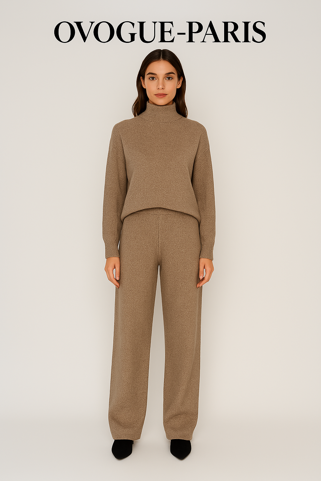 Ovogue-Paris™ | Ensemble deux pièces Lounge en tricot torsadé
