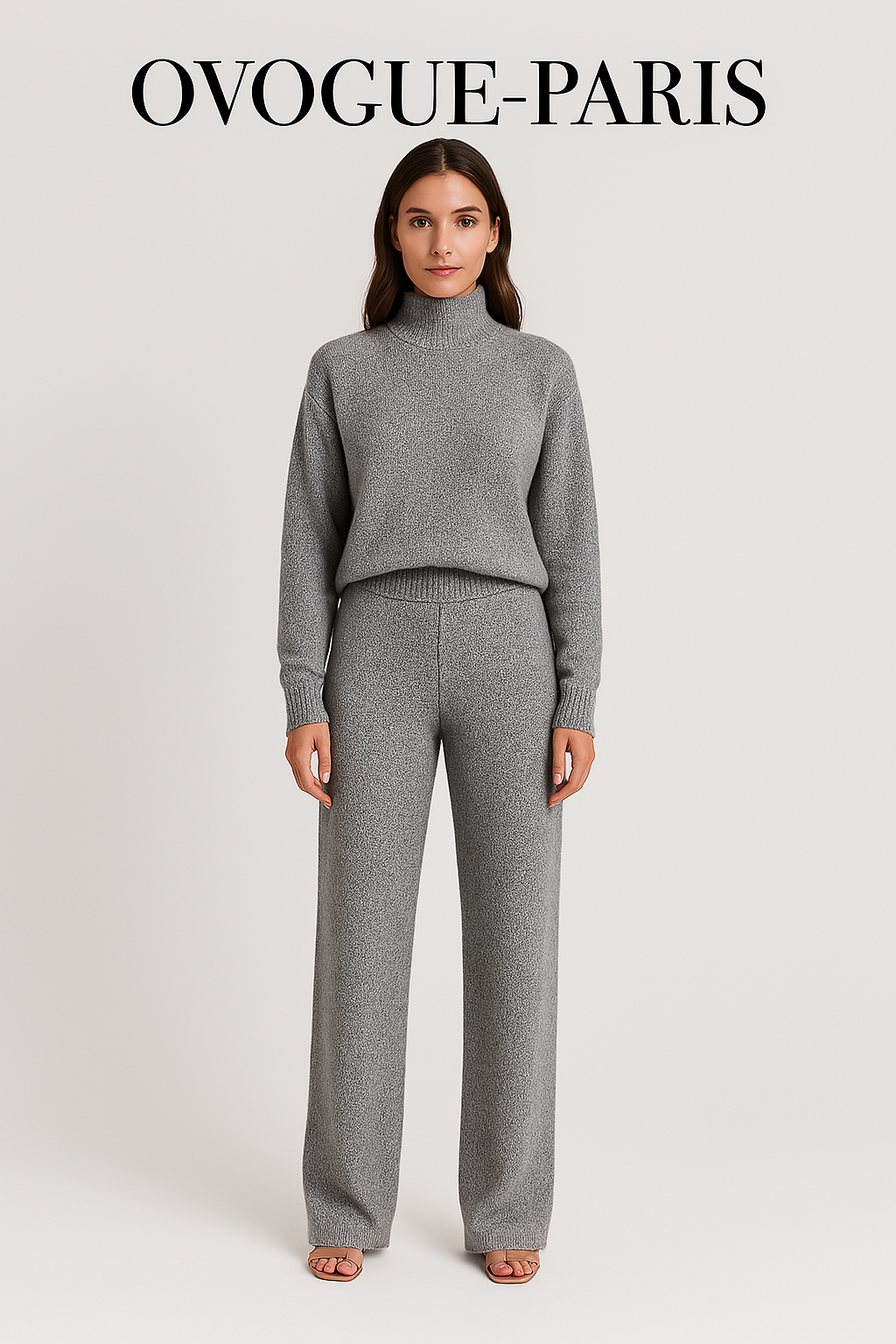 Ovogue-Paris™ | Ensemble deux pièces Lounge en tricot torsadé