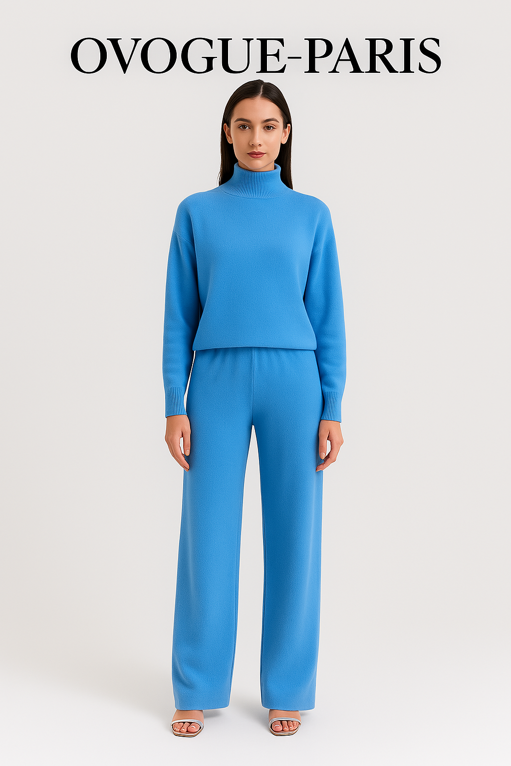 Ovogue-Paris™ | Ensemble deux pièces Lounge en tricot torsadé
