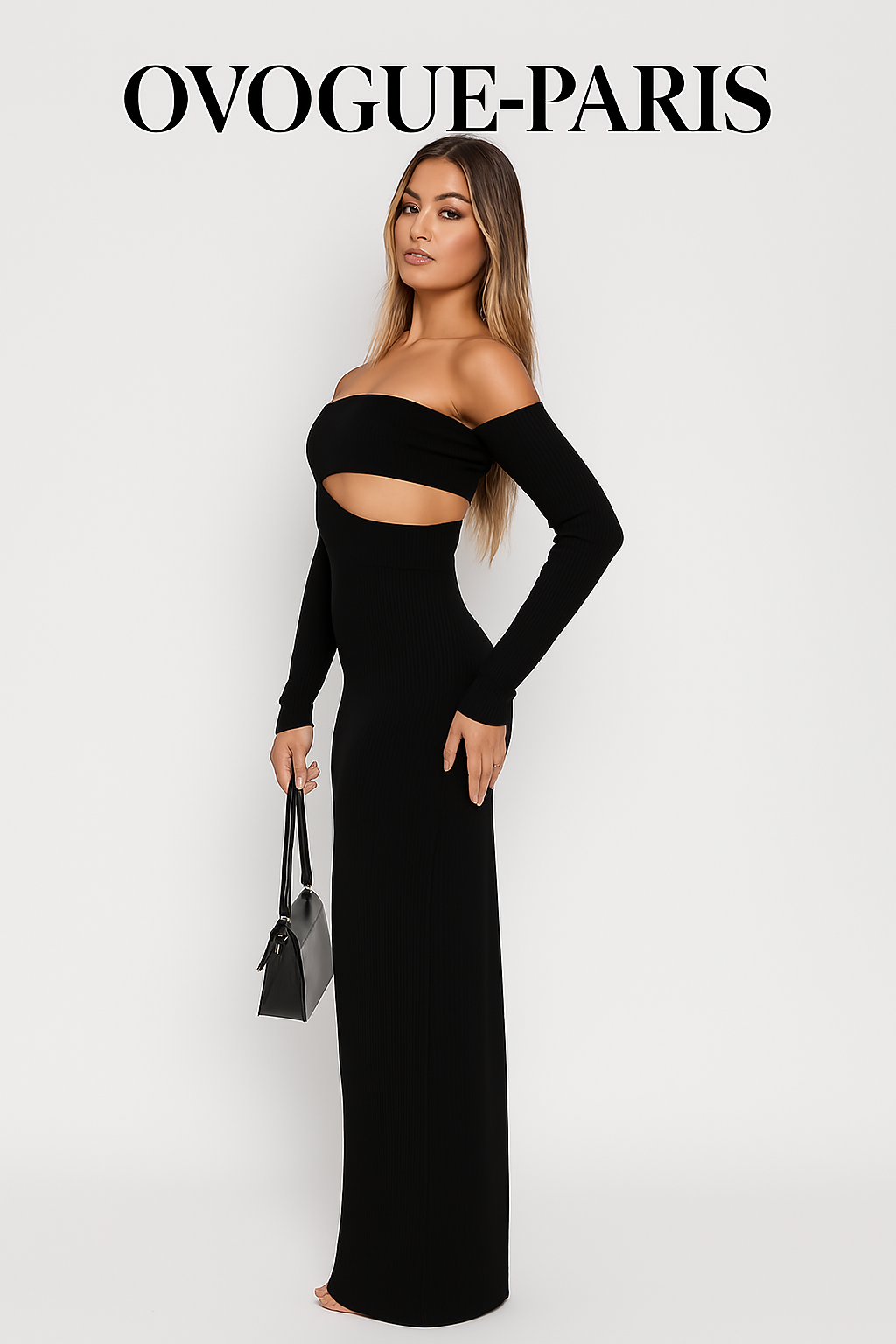 Ovogue-Paris™ | Robe noire élégante