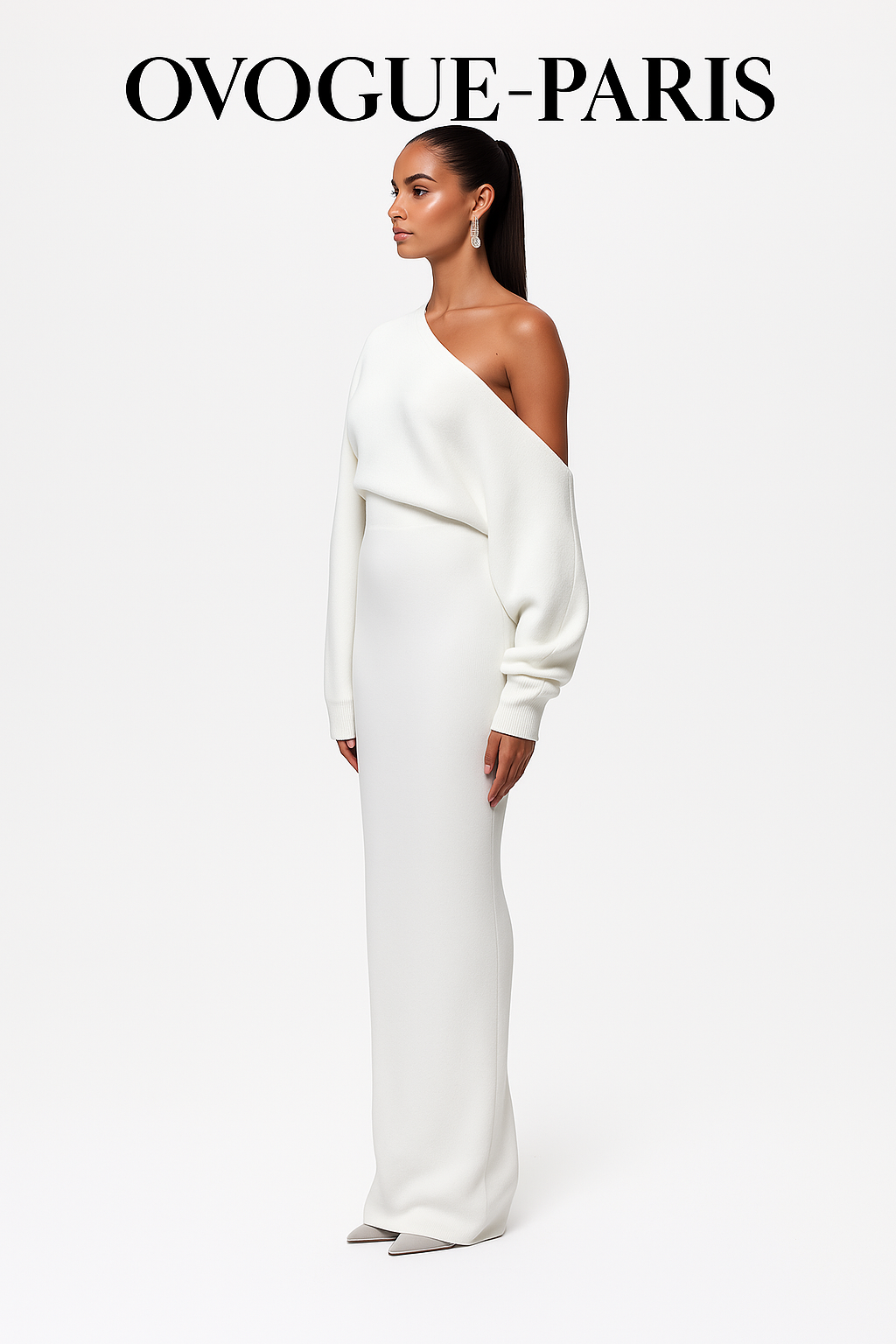 Ovogue-Paris™ | Robe élégante à épaules dénudées