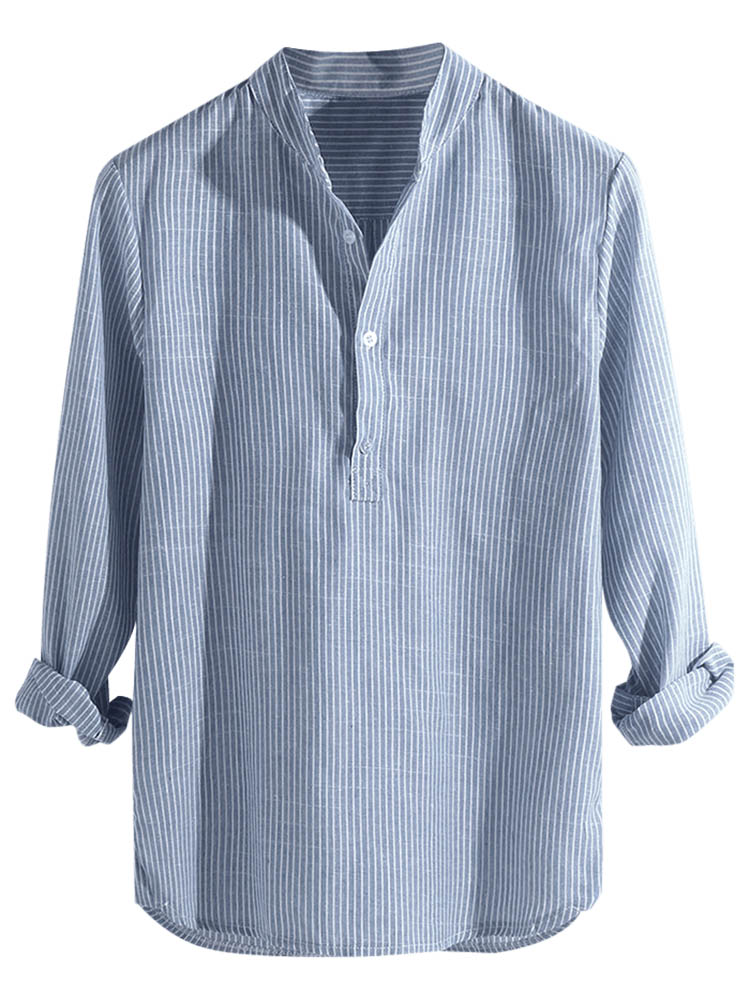 Ovogue-Paris™ | Chemise à manches longues rayée