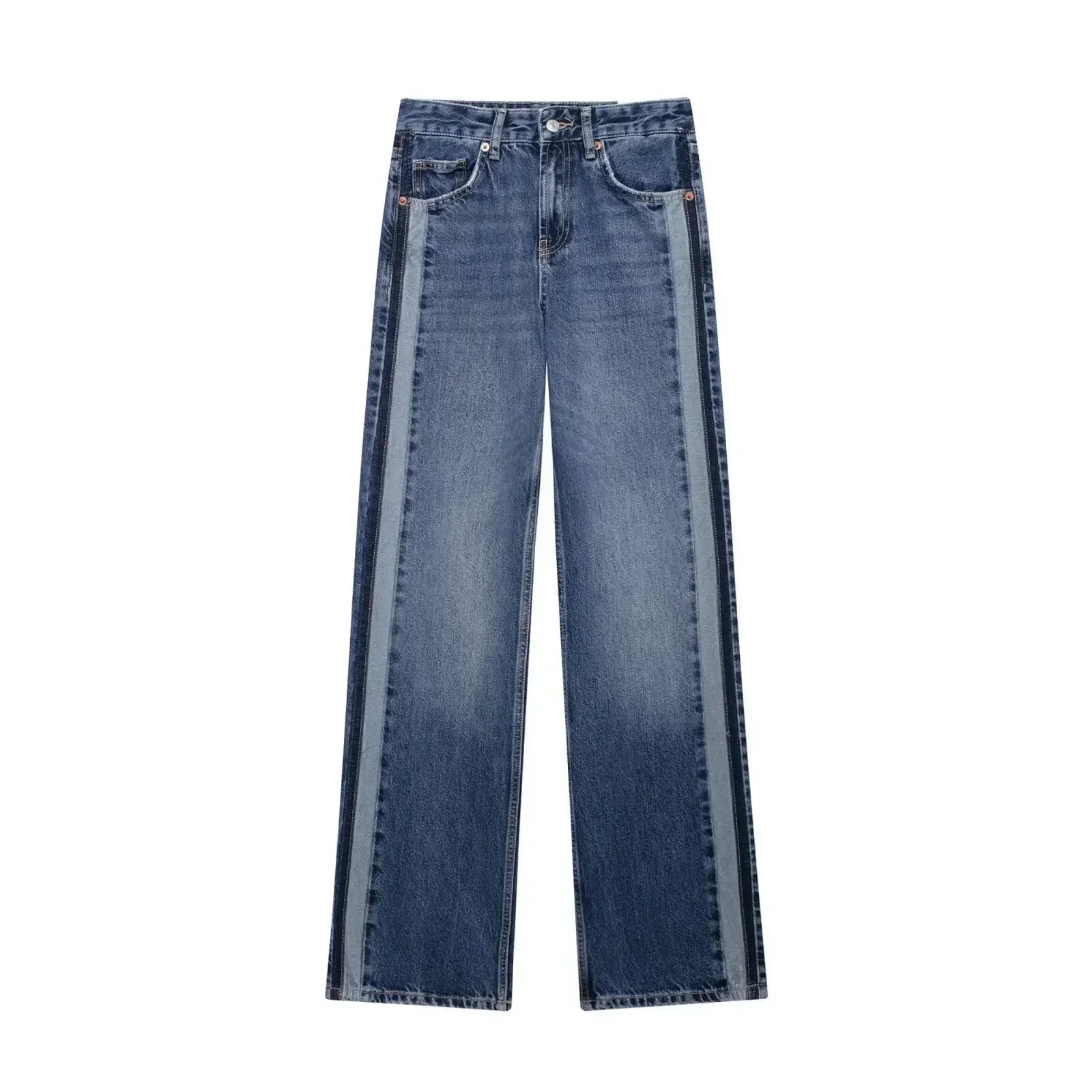 Ovogue-Paris™ | Jean Évasé à Bandes Latérales