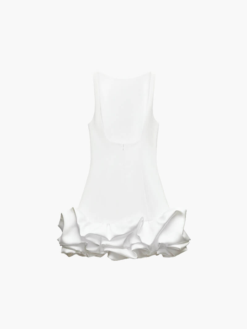 Ovogue-Paris™ | Mini robe blanche élégante