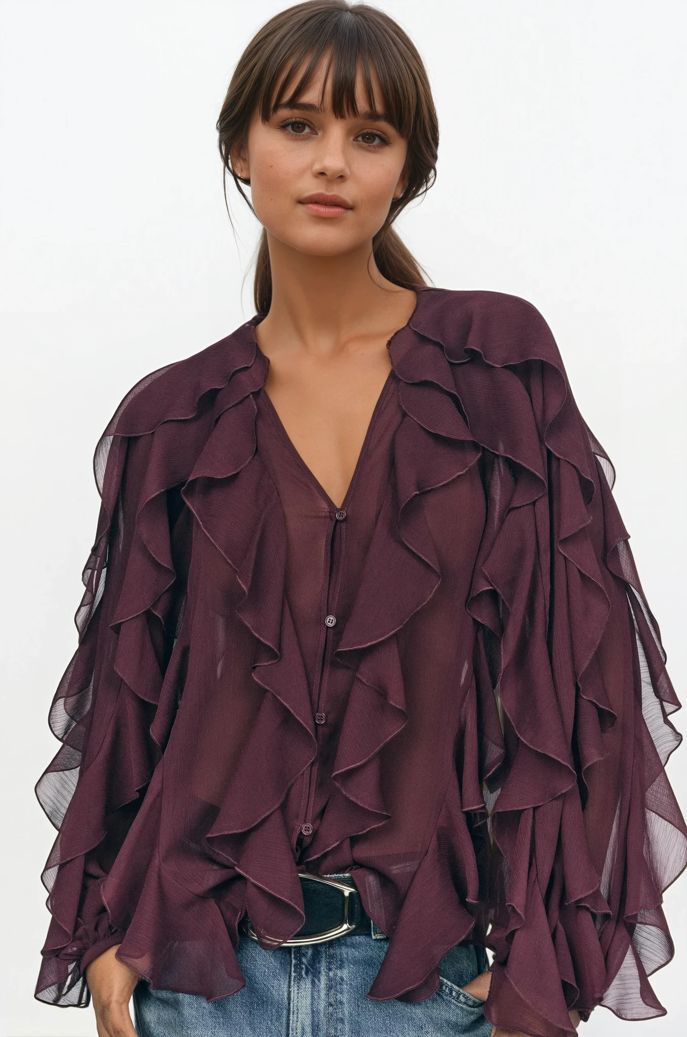 Ovogue-Paris™ | Pure Desire - Blouse à volants