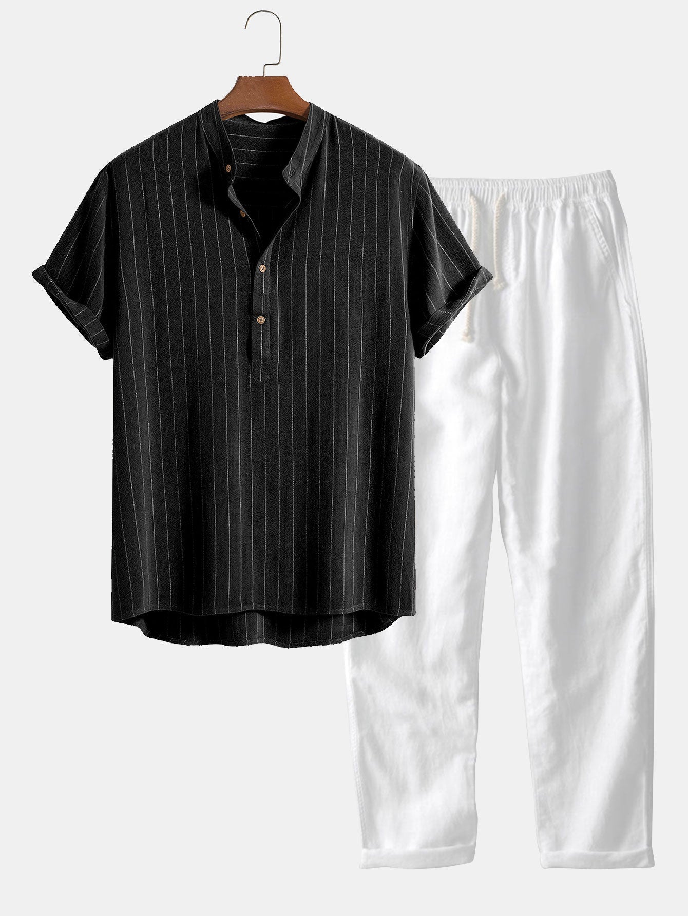 Ovogue-Paris™ | Ensemble d'été soigné à manches courtes