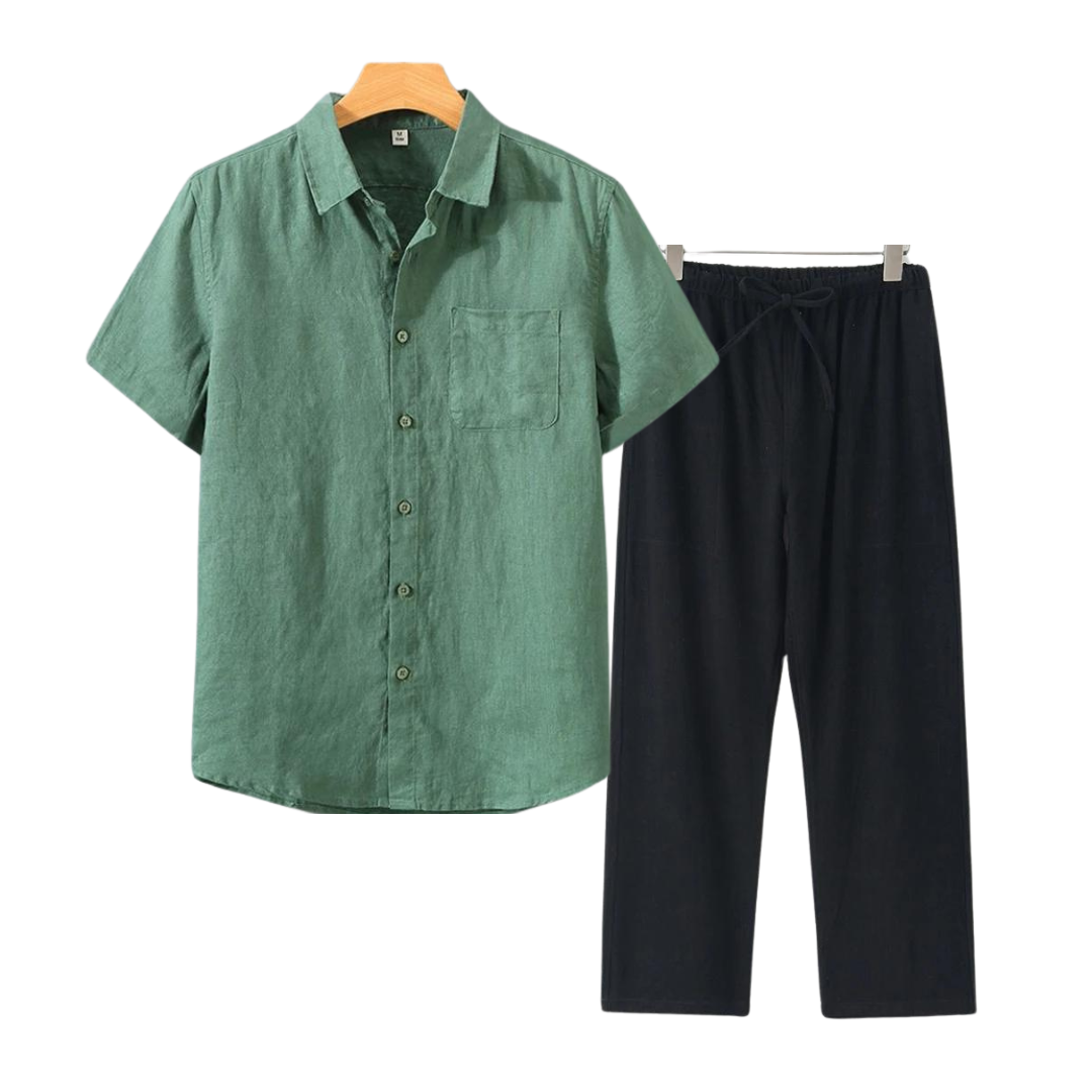 Ovogue-Paris™ |  Ensemble de lin chic