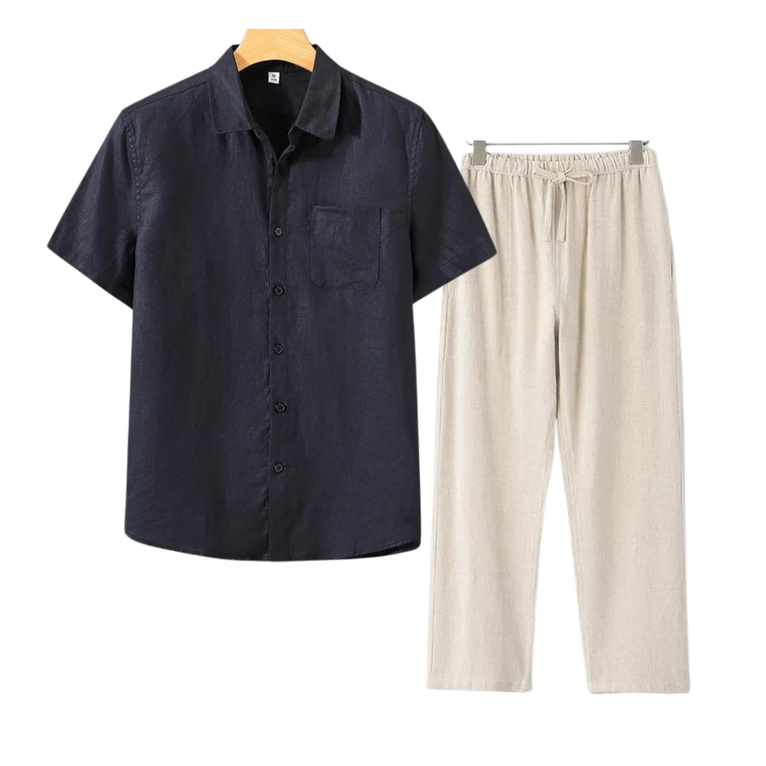 Ovogue-Paris™ |  Ensemble de lin chic