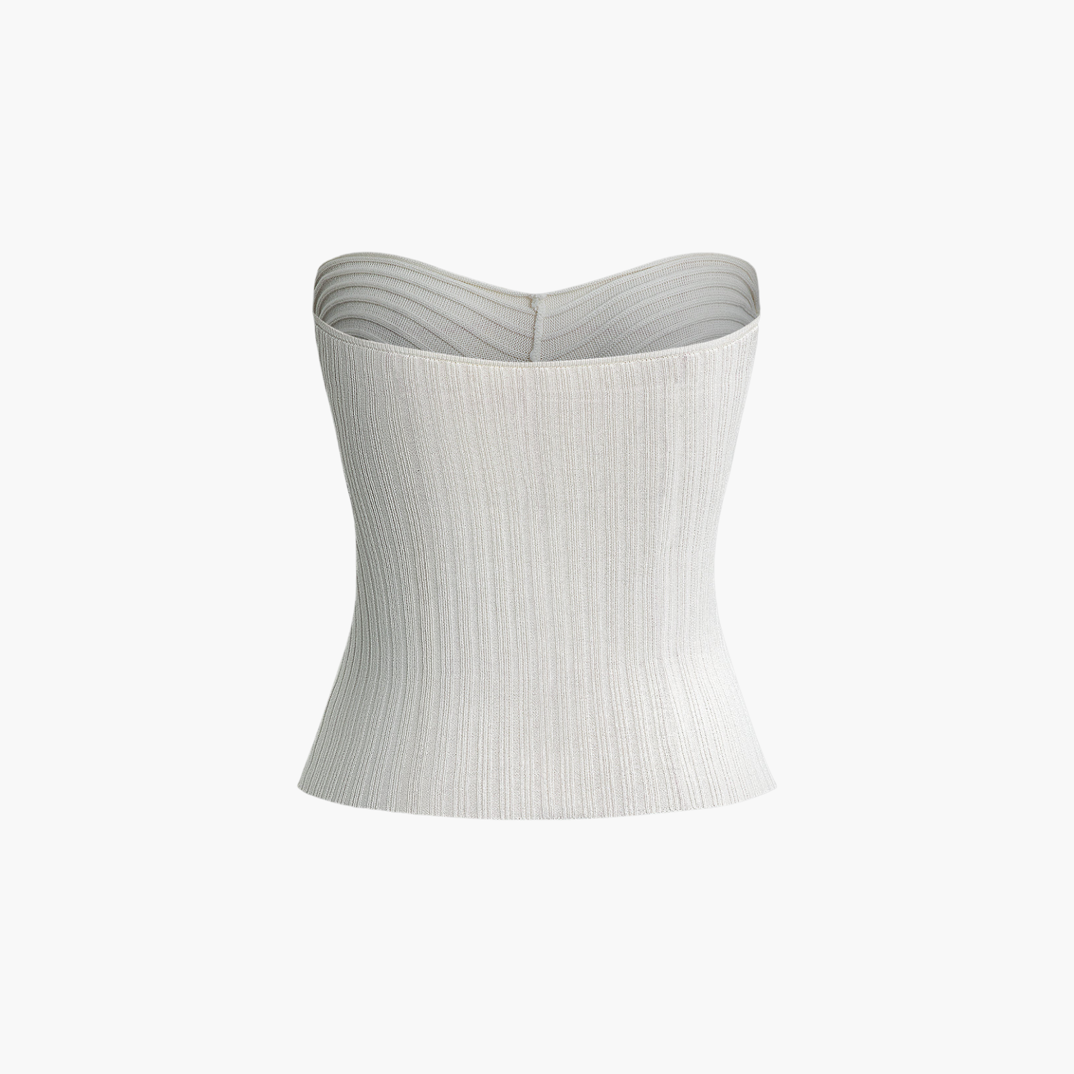 Ovogue-Paris™ | Bustier Côtelé Sans Bretelles