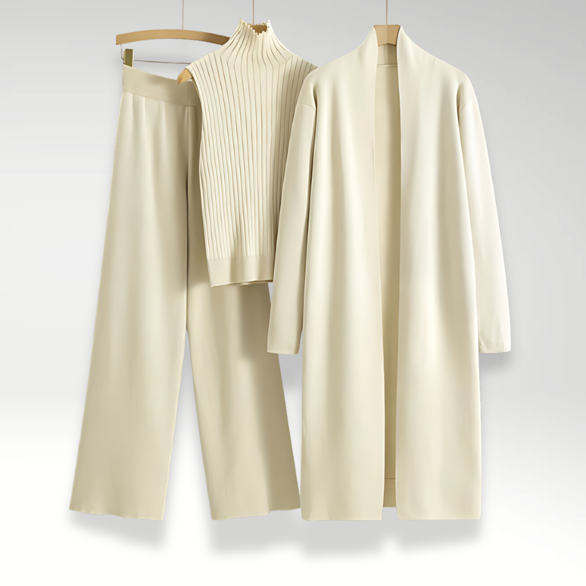 Ovogue-Paris™ | Ensemble trois pièces en maille Luxe