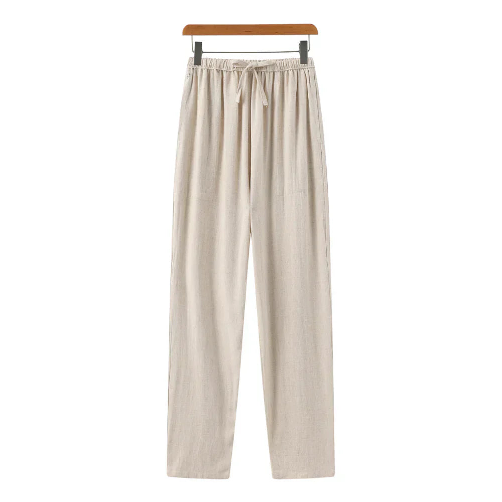 Ovogue-Paris™ | Pantalon slim en lin