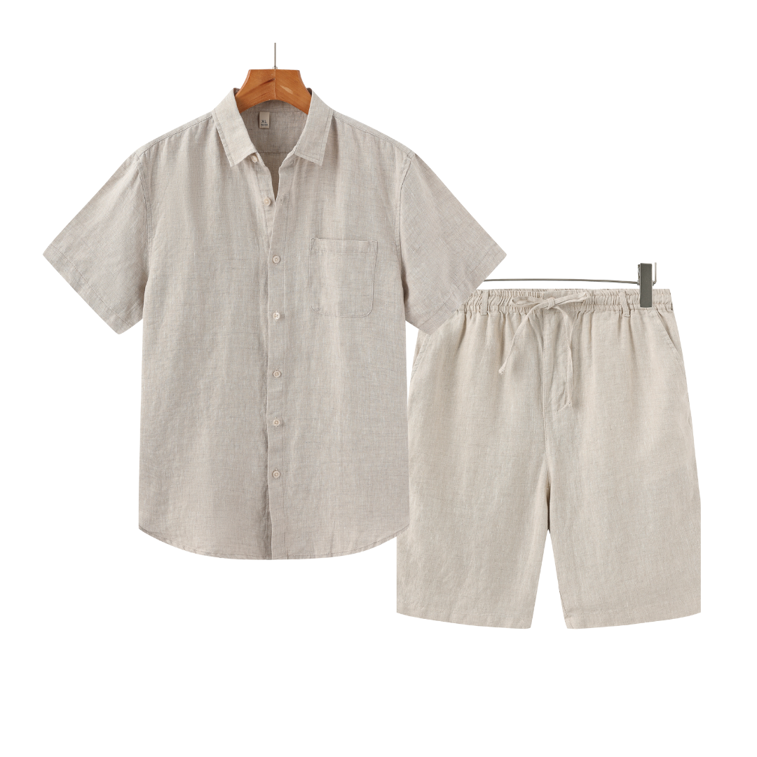 Ovogue-Paris™ |  Short Combo en lin