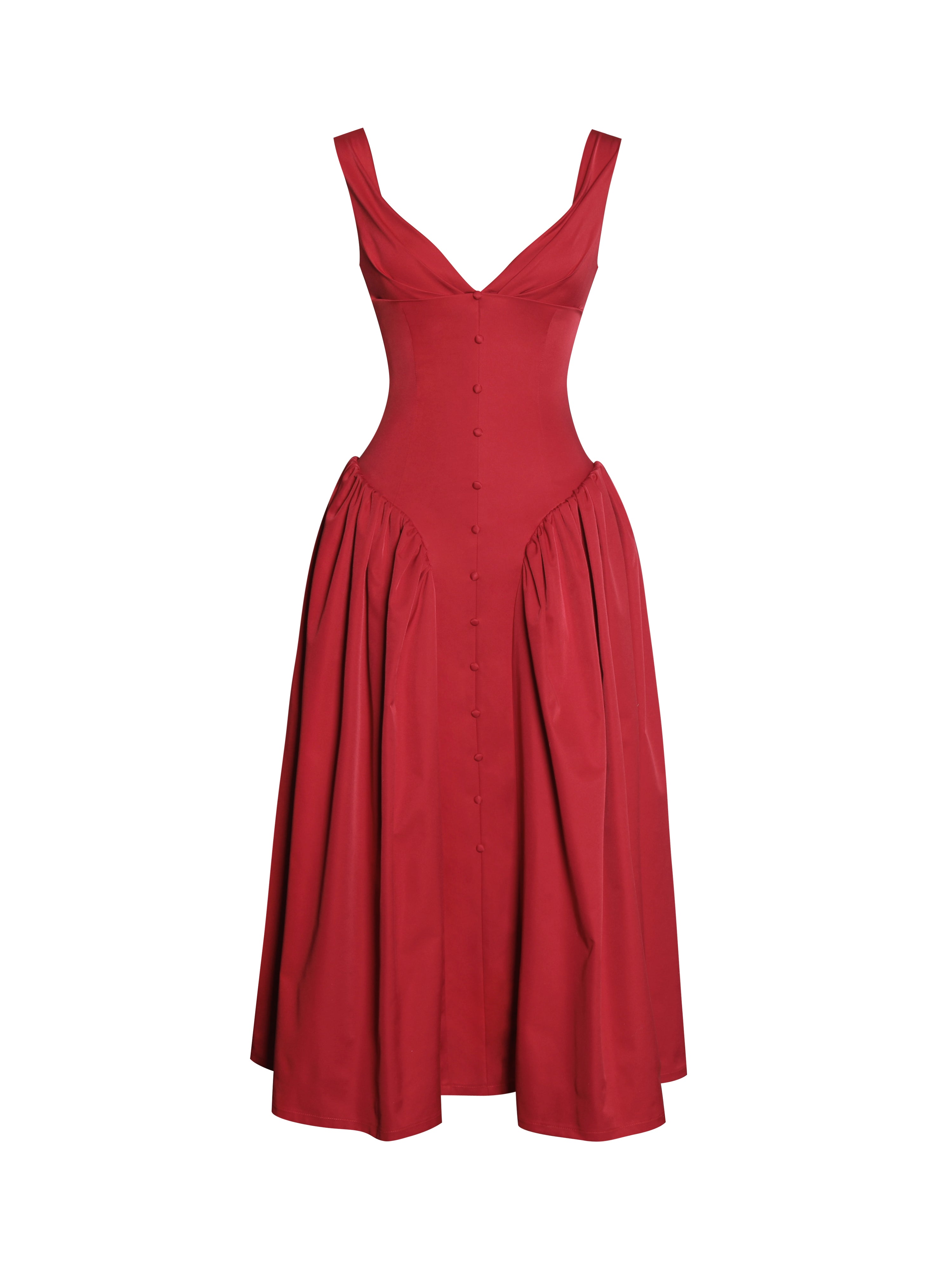 Ovogue-Paris™ | Robe Midi Rouge