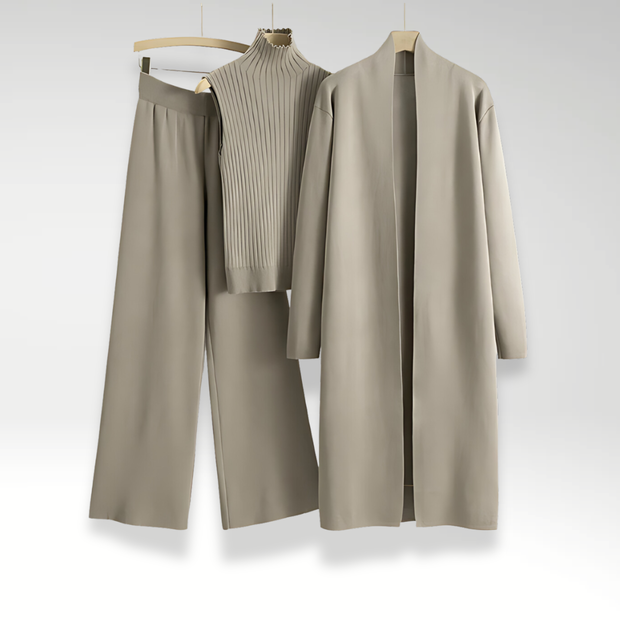 Ovogue-Paris™ | Ensemble trois pièces en maille Luxe