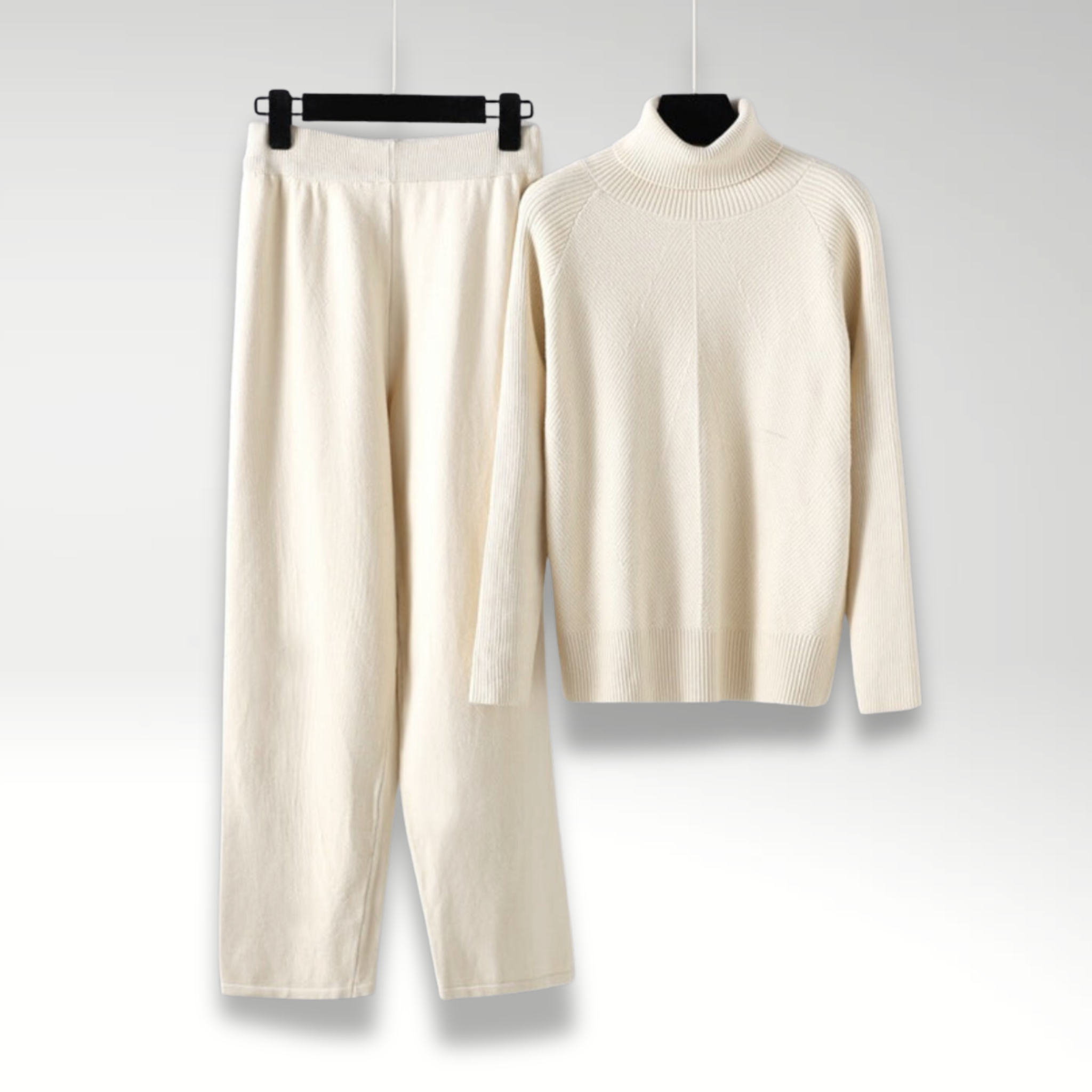 Ovogue-Paris™ | Ensemble deux pièces Lounge en tricot torsadé