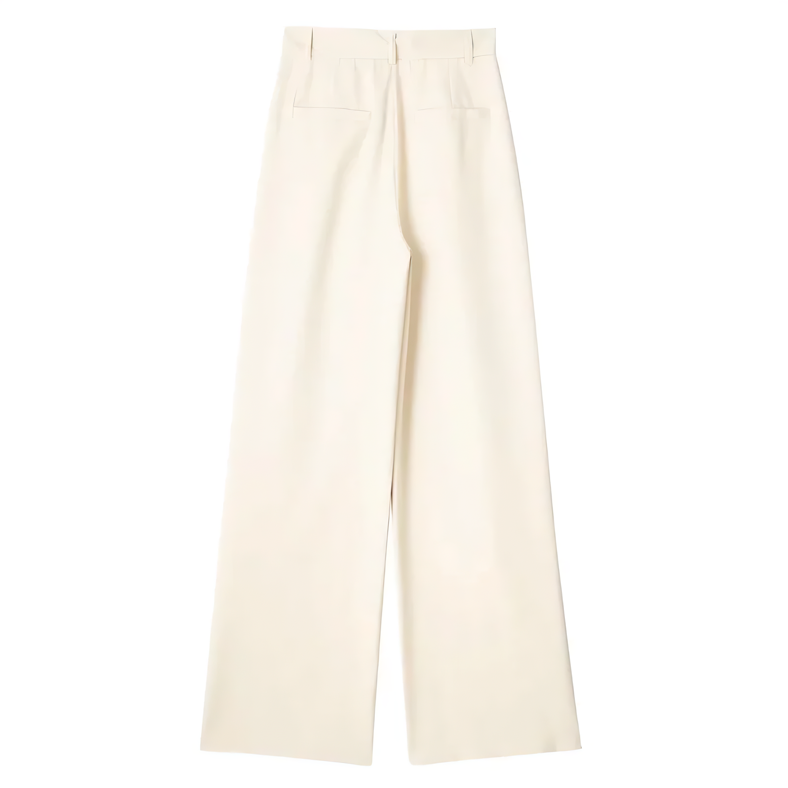 Ovogue-Paris™ | Pantalon Large Écru Élégant