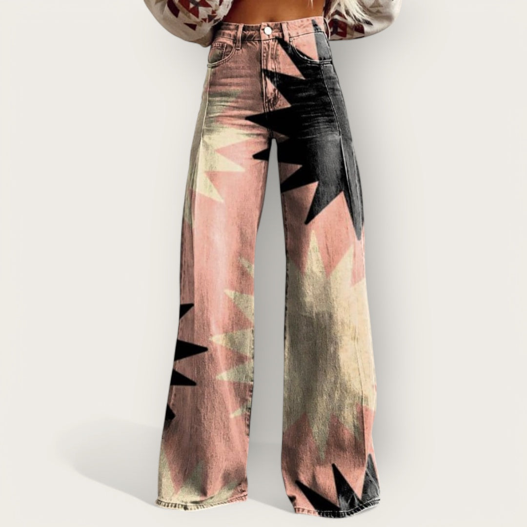 Ovogue-Paris™ | Pantalon large géométrique