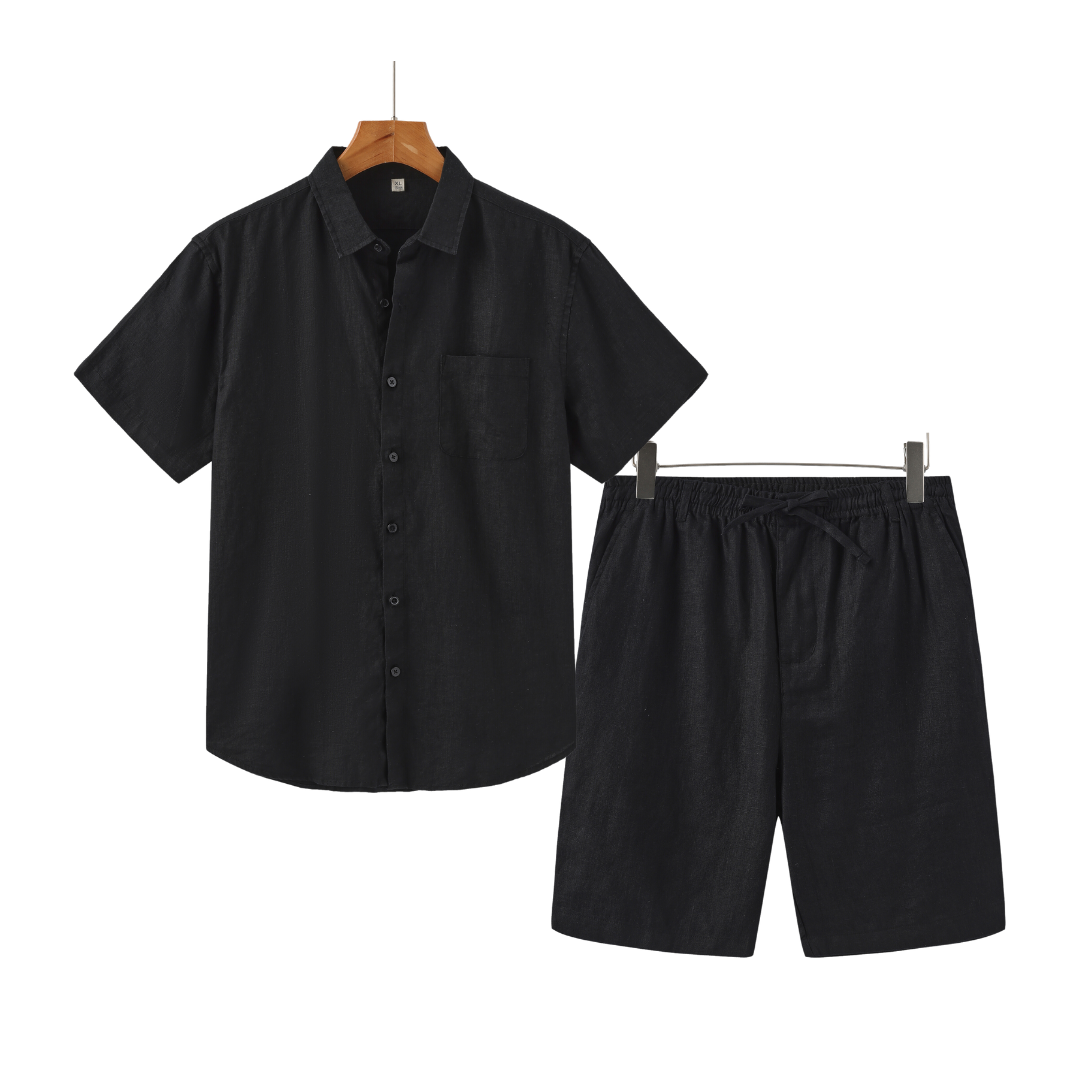 Ovogue-Paris™ |  Short Combo en lin