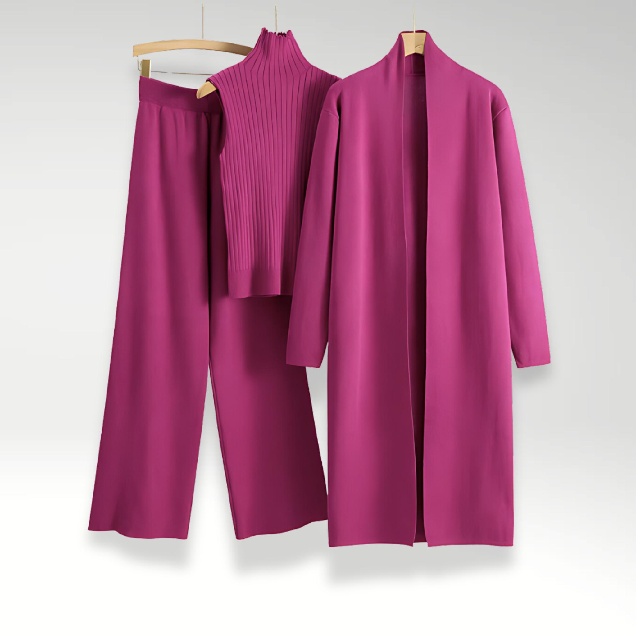 Ovogue-Paris™ | Ensemble trois pièces en maille Luxe