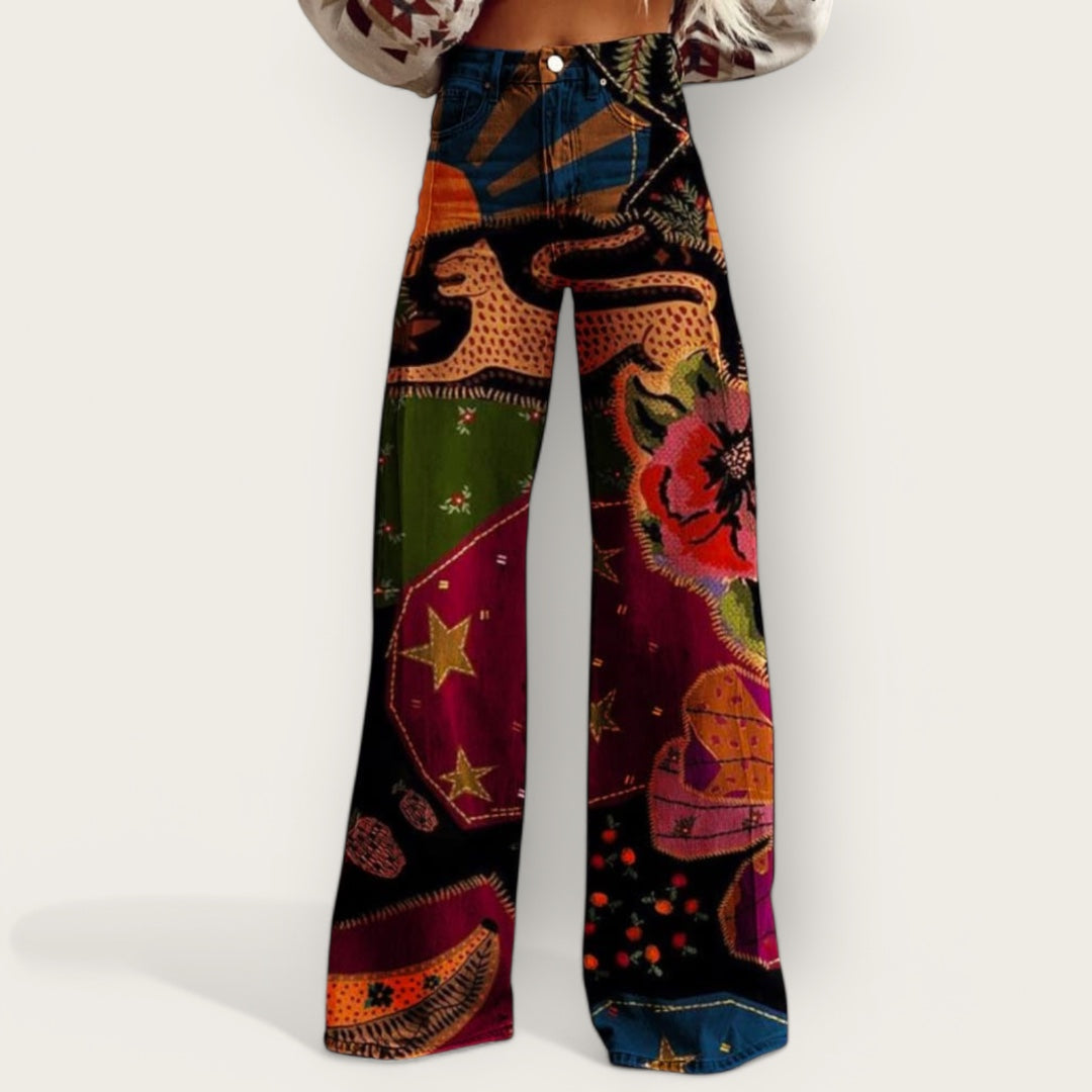 Ovogue-Paris™ | Pantalon boho vintage