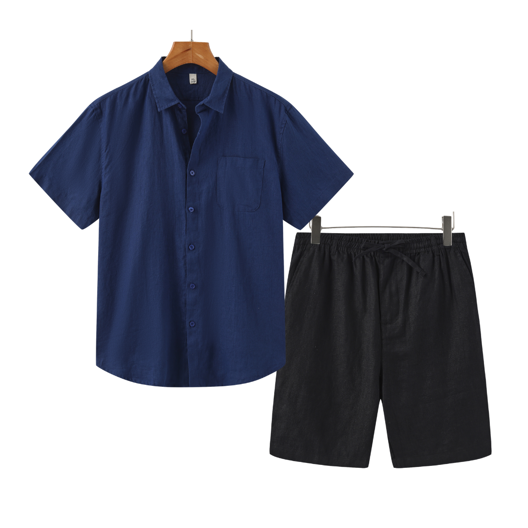 Ovogue-Paris™ |  Short Combo en lin