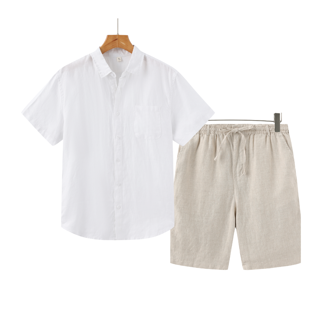 Ovogue-Paris™ |  Short Combo en lin