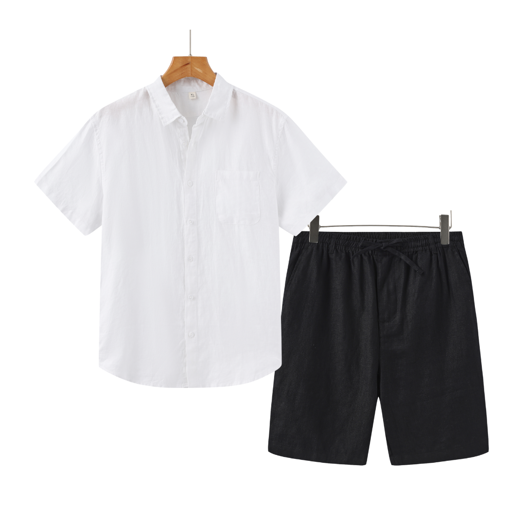 Ovogue-Paris™ |  Short Combo en lin