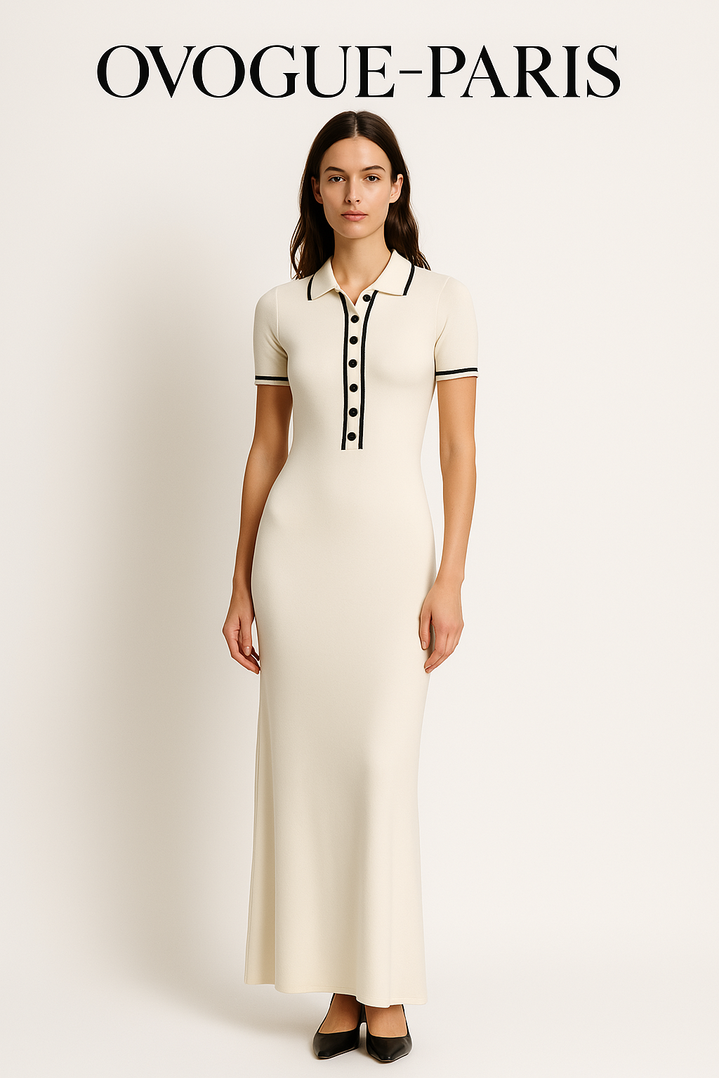 Ovogue-Paris™ | Longue robe d'été blanche