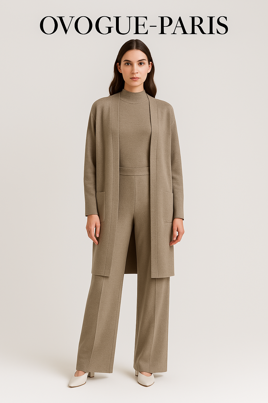 Ovogue-Paris™ | Ensemble trois pièces en maille Luxe