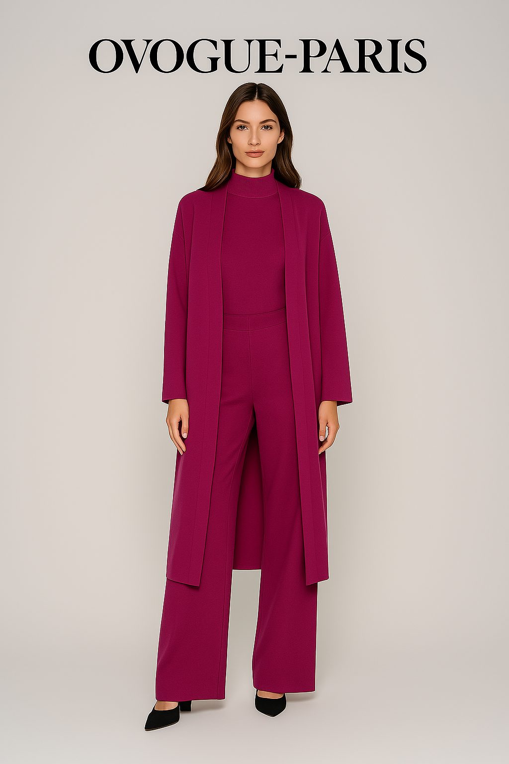 Ovogue-Paris™ | Ensemble trois pièces en maille Luxe