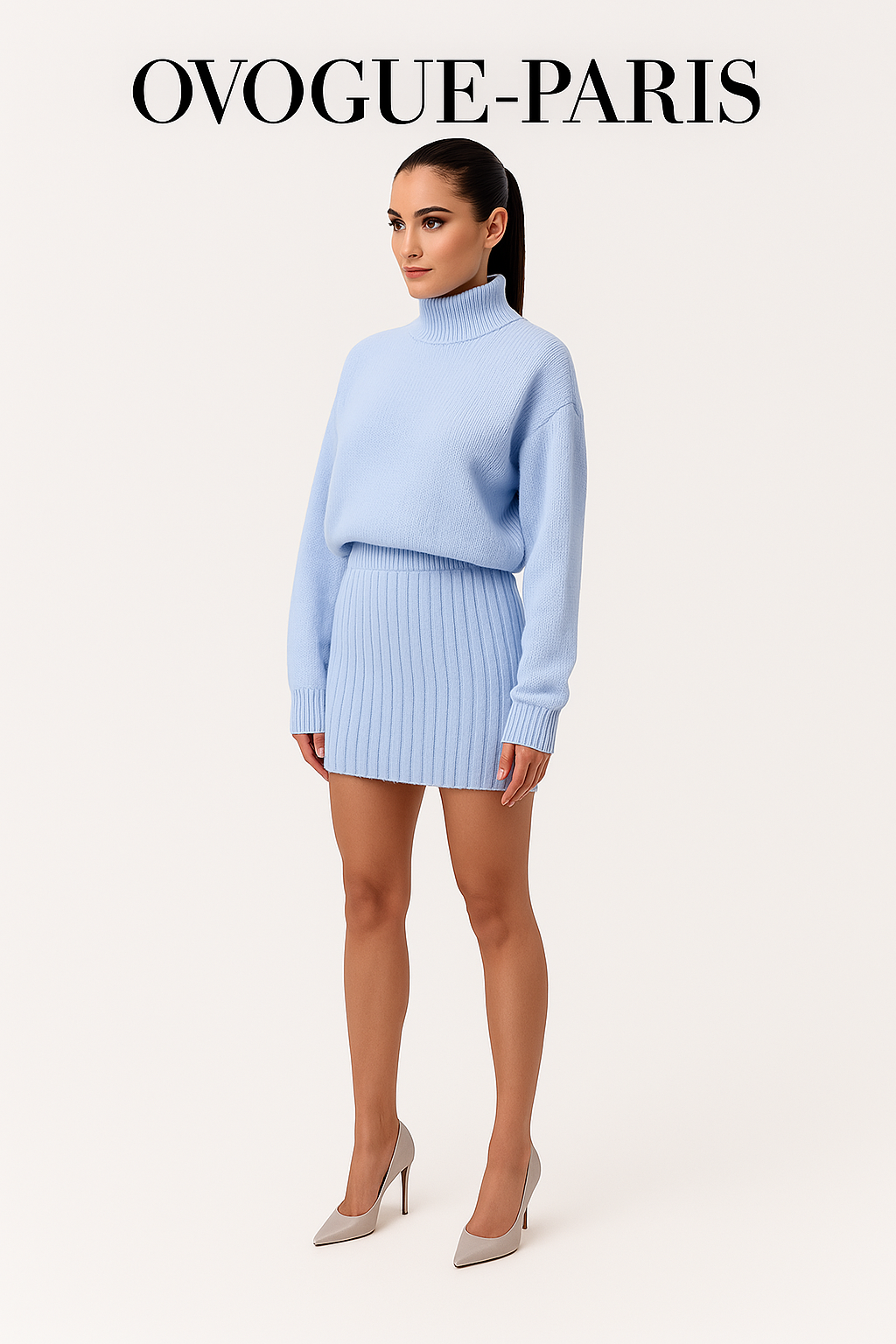 Ovogue-Paris™ | Ensemble Haut & Jupe Plissée