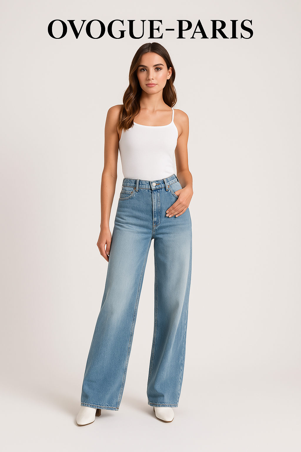 Ovogue-Paris™ | Pantalon large classique
