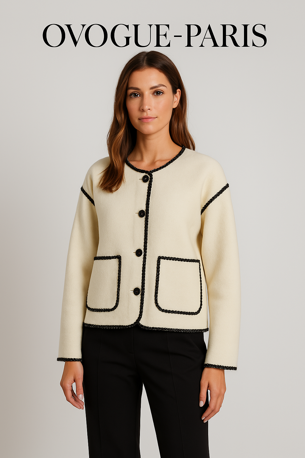 Ovogue-Paris™ | Veste contrastée