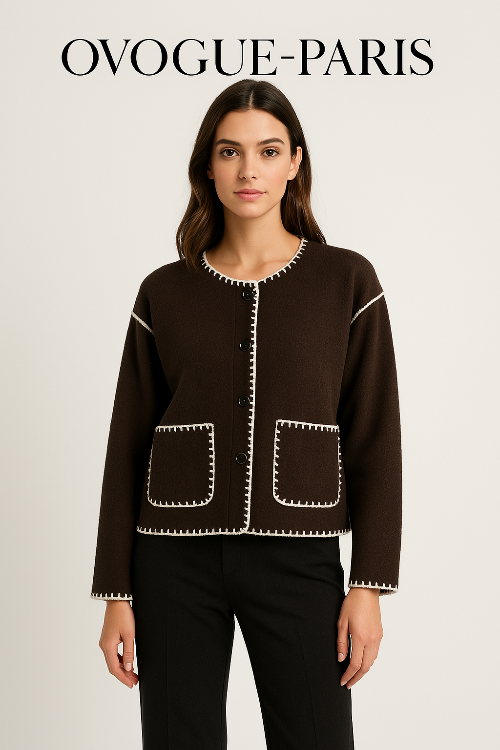 Ovogue-Paris™ | Veste contrastée